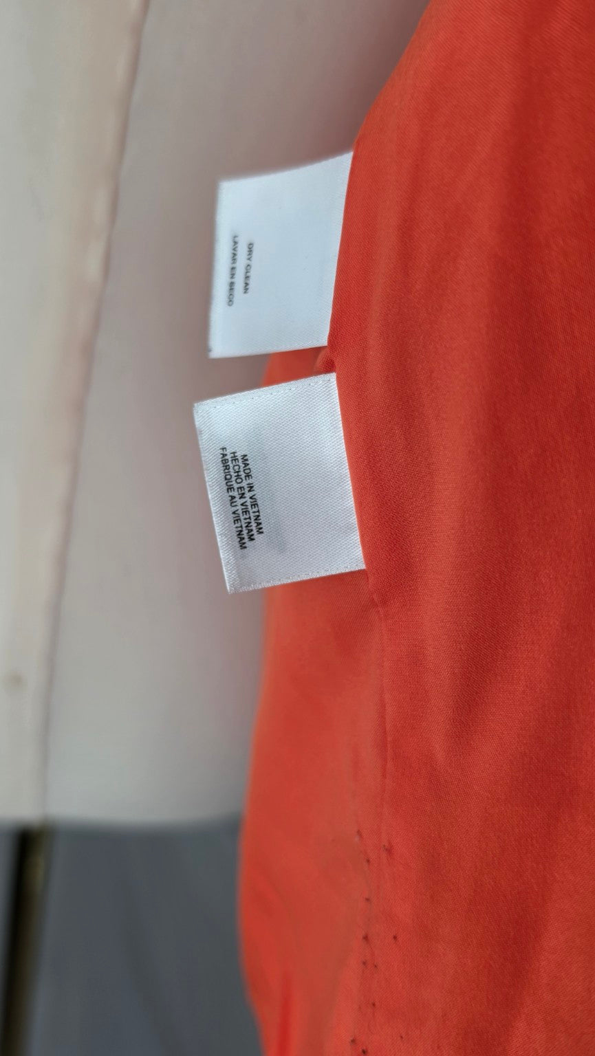 Kasper Textured Orange Petite Blazer | Size 8P