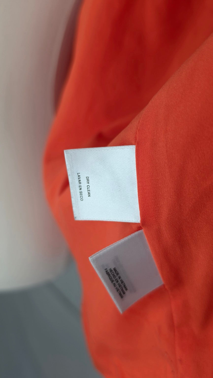 Kasper Textured Orange Petite Blazer | Size 8P