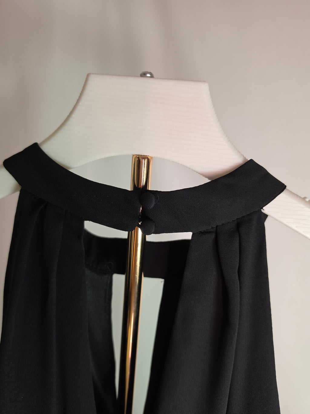 Design Lab Lord & Taylor Black Halter Keyhole Dress Size L/G