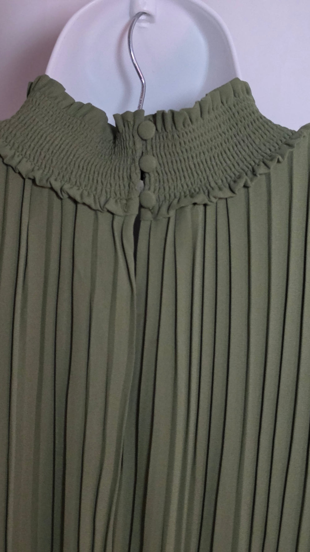 Nanette Lepore Olive Pleated Midi Dress – Size 14 NWT