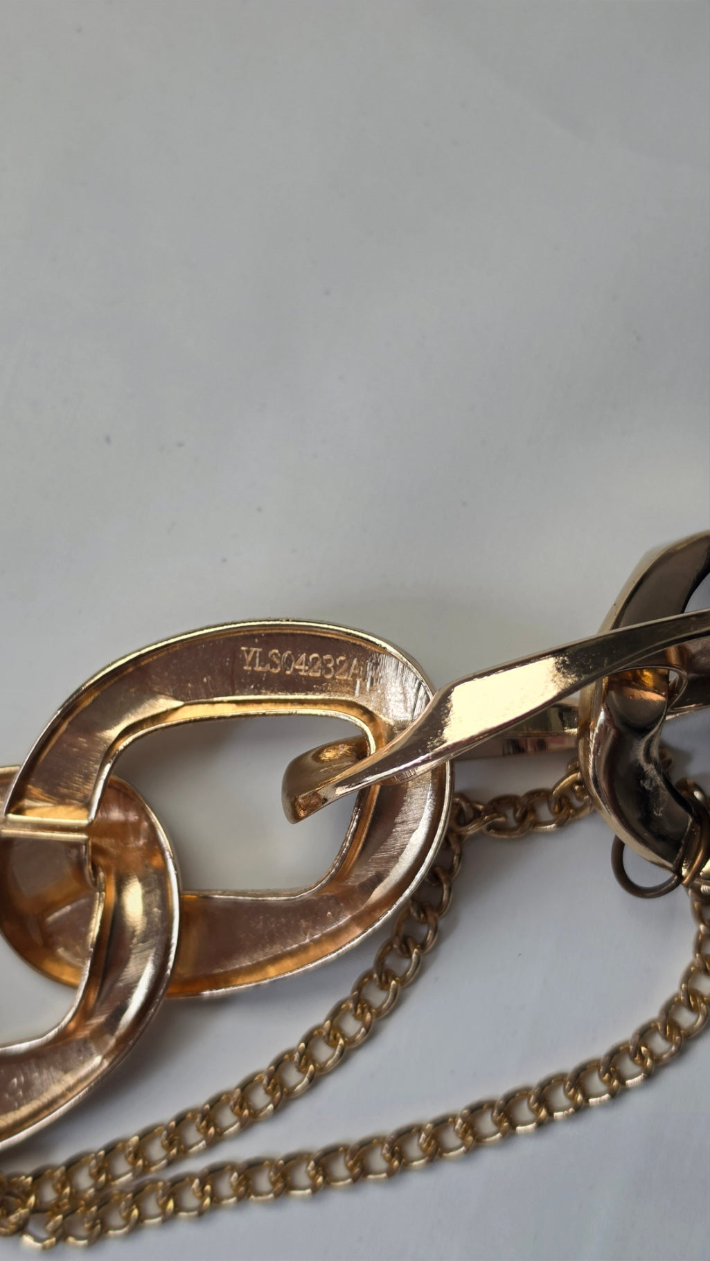 Black & Gold Chunky Chain Statement Belt