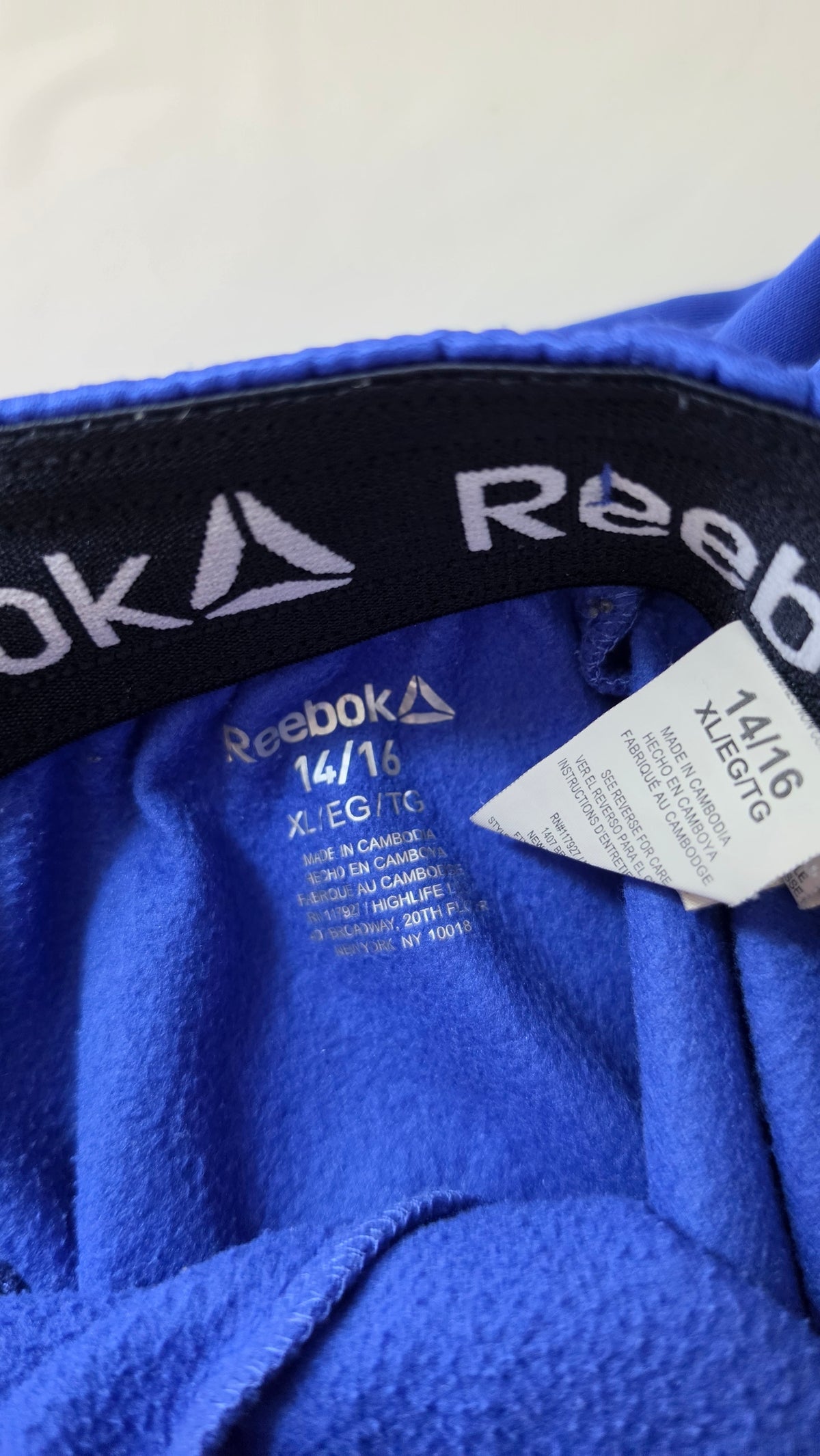 Reebok Kids XL 14/16 Blue Hoodie & Jogger Tracksuit Set