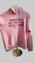 Pink Christian Graphic Hoodie “Someday My Prince Will Come” John 14:3 Size S
