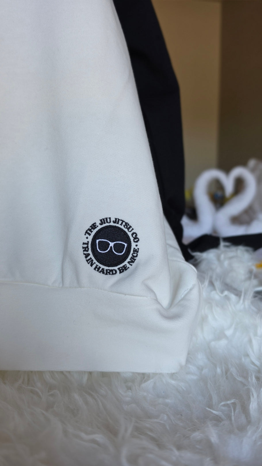 The Jiu Jitsu Company Black & White Raglan Sweatshirt – 3XL
