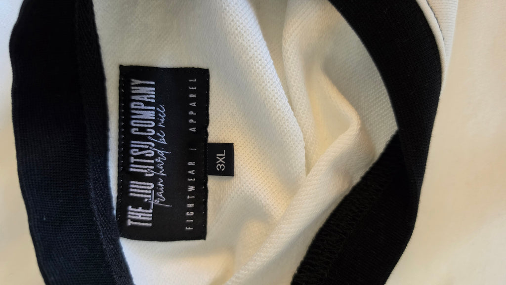 The Jiu Jitsu Company Black & White Raglan Sweatshirt – 3XL