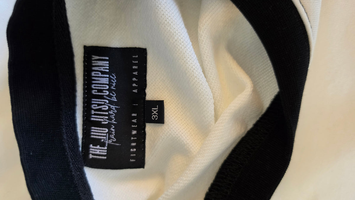 The Jiu Jitsu Company Black & White Raglan Sweatshirt – 3XL
