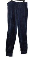 FILA Navy Blue Velour Jogger Sweatpants XXL Embroidered Logo Y2K Streetwear