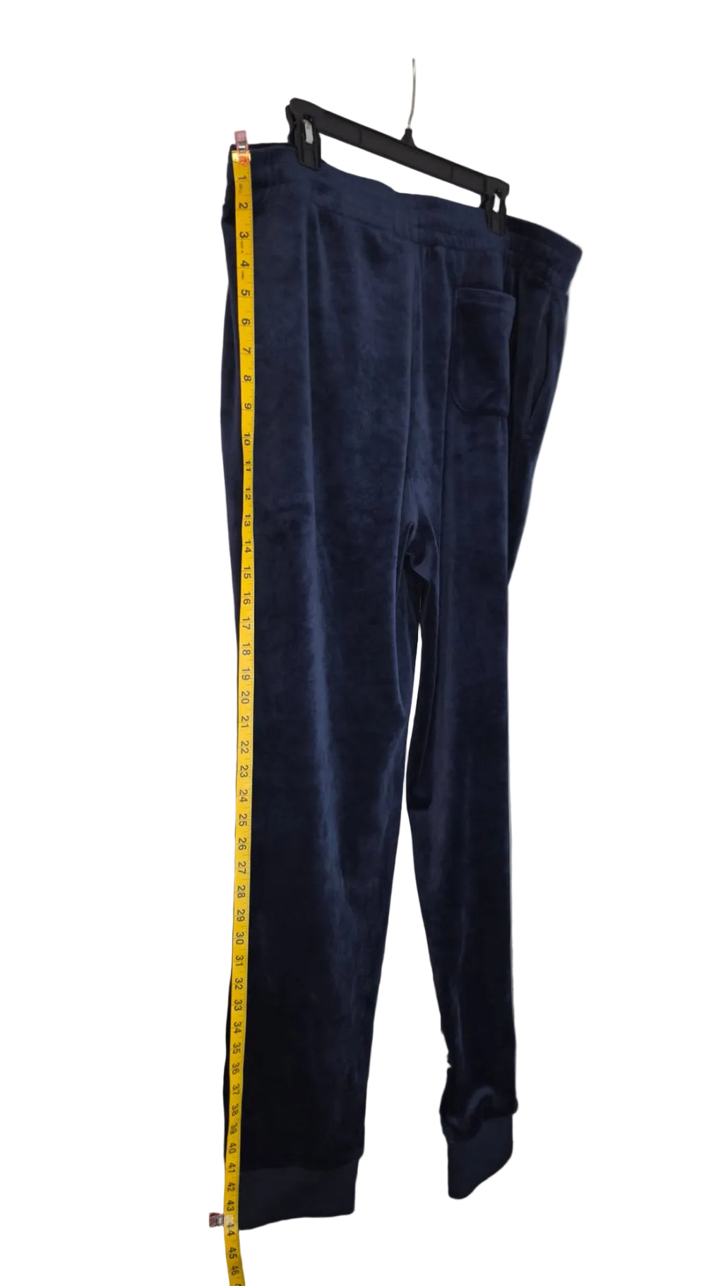 FILA Navy Blue Velour Jogger Sweatpants XXL Embroidered Logo Y2K Streetwear