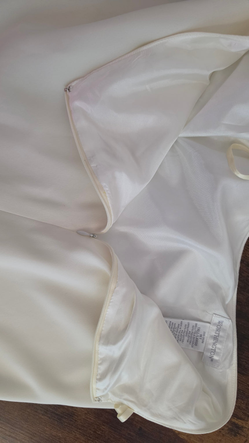 Worthington ivory/cream formal maxi skirt