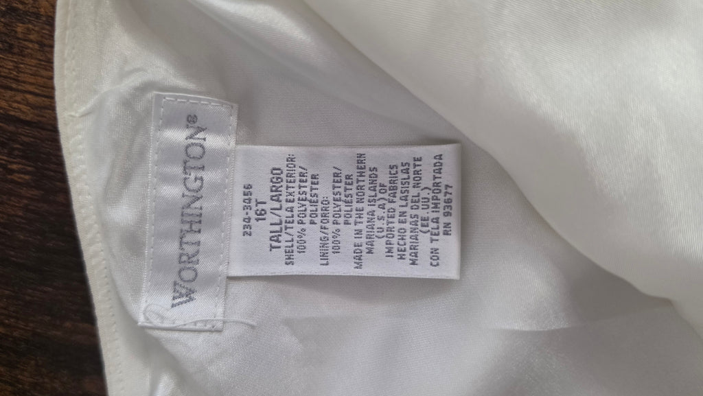 Worthington ivory/cream formal maxi skirt