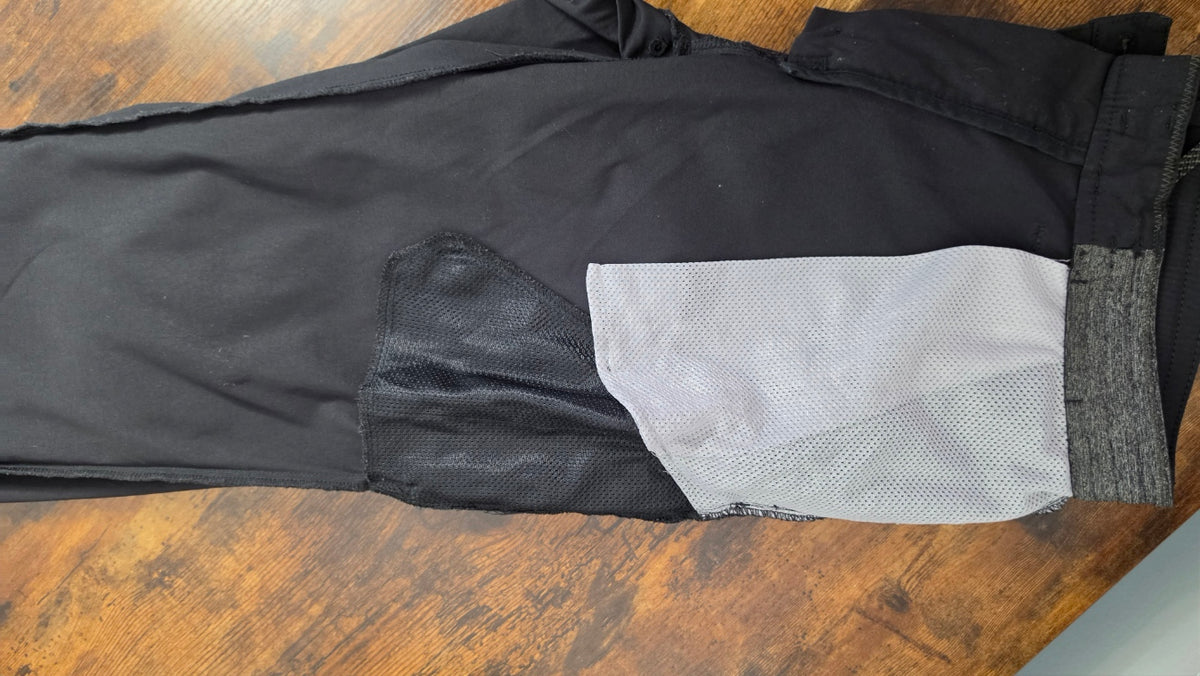Billabong Men’s Black Stretch Utility Travel Pants Drawstring Zip Pockets