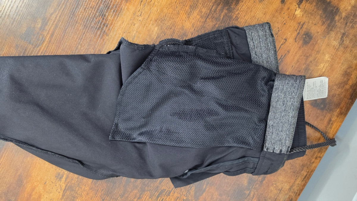Billabong Men’s Black Stretch Utility Travel Pants Drawstring Zip Pockets