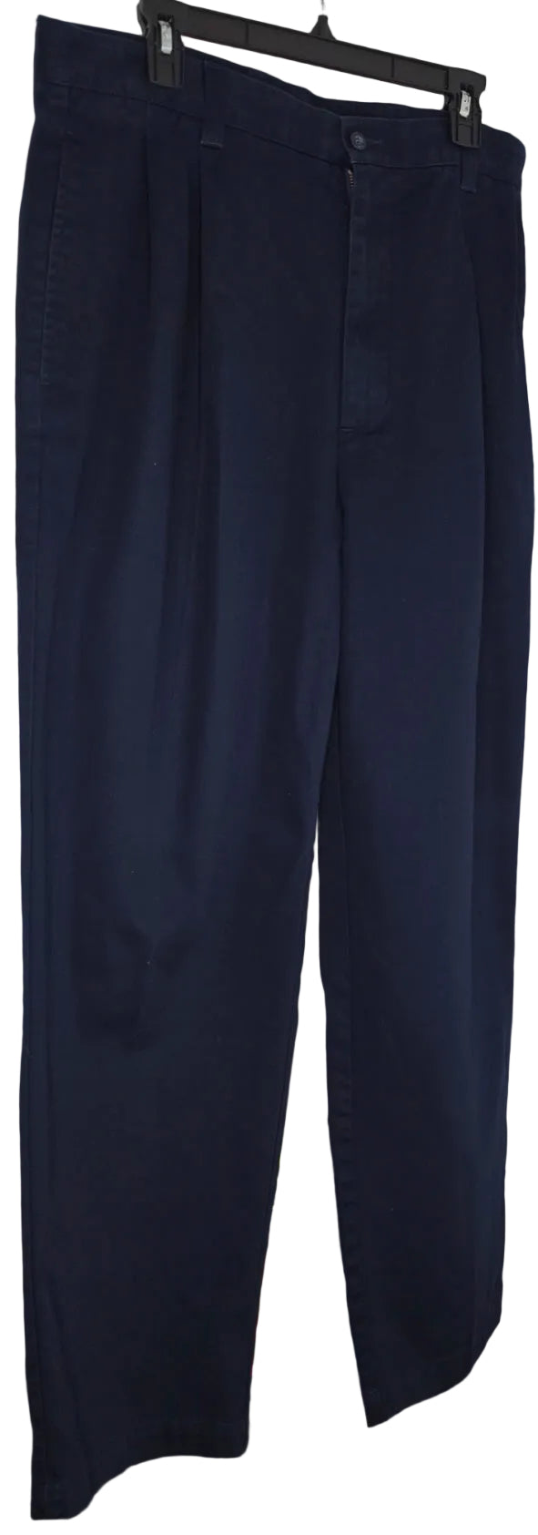 Dockers Tour Men’s Navy Pleated Chino Pants – W38 L30 – 100% Cotton