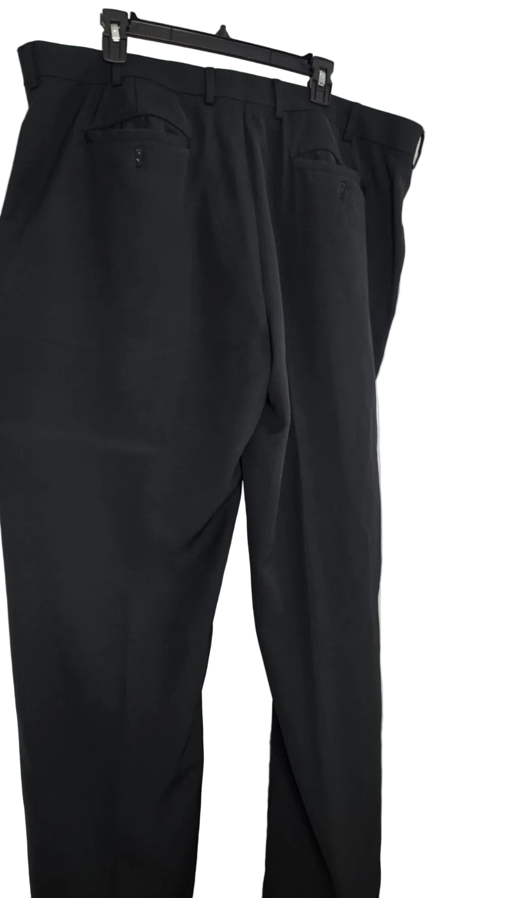 Alan Flusser Golf Men’s Black Dress Pants 42x32 Flat Front Classic Fit