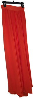 New York & Company bright orange/coral flowy maxi skirt