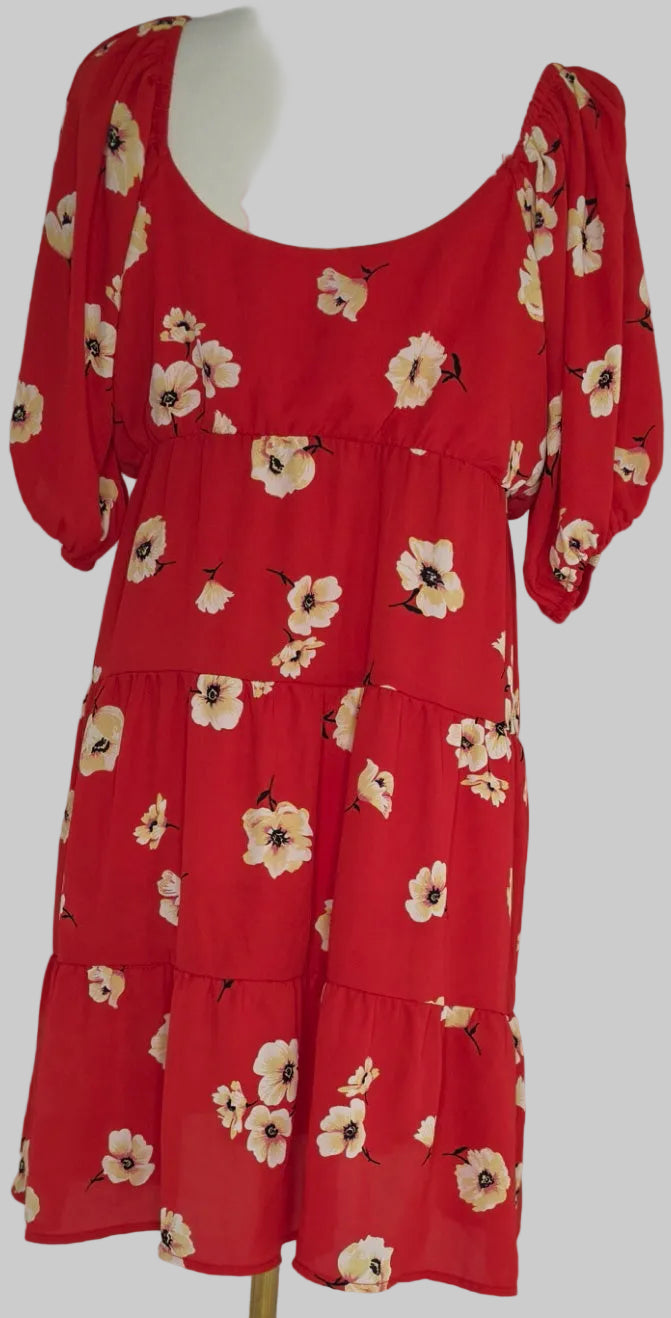 Signify Women's Large Red Floral