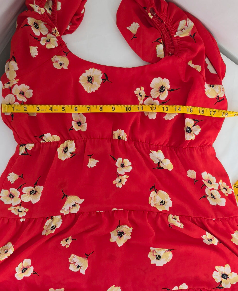 Signify Women's Large Red Floral