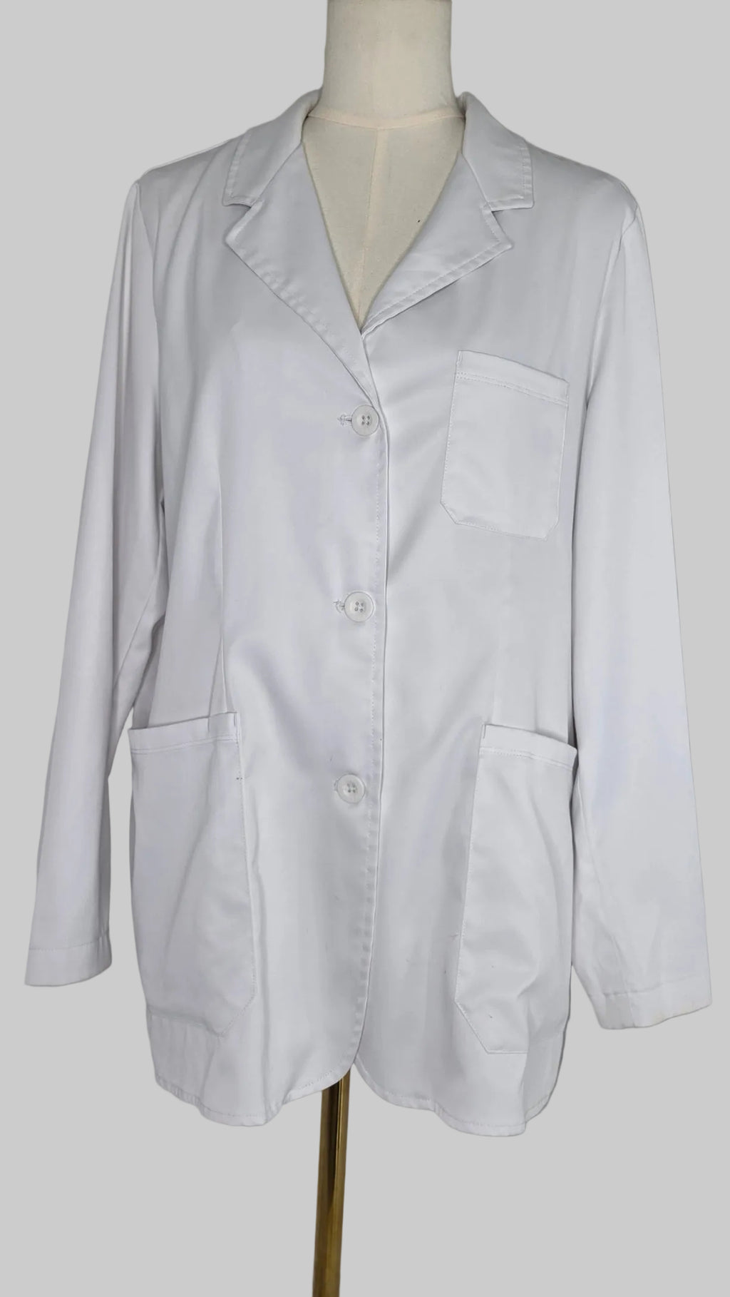 Healing Hands The White Coat Women's Large White Lab Coat Medical Jacket