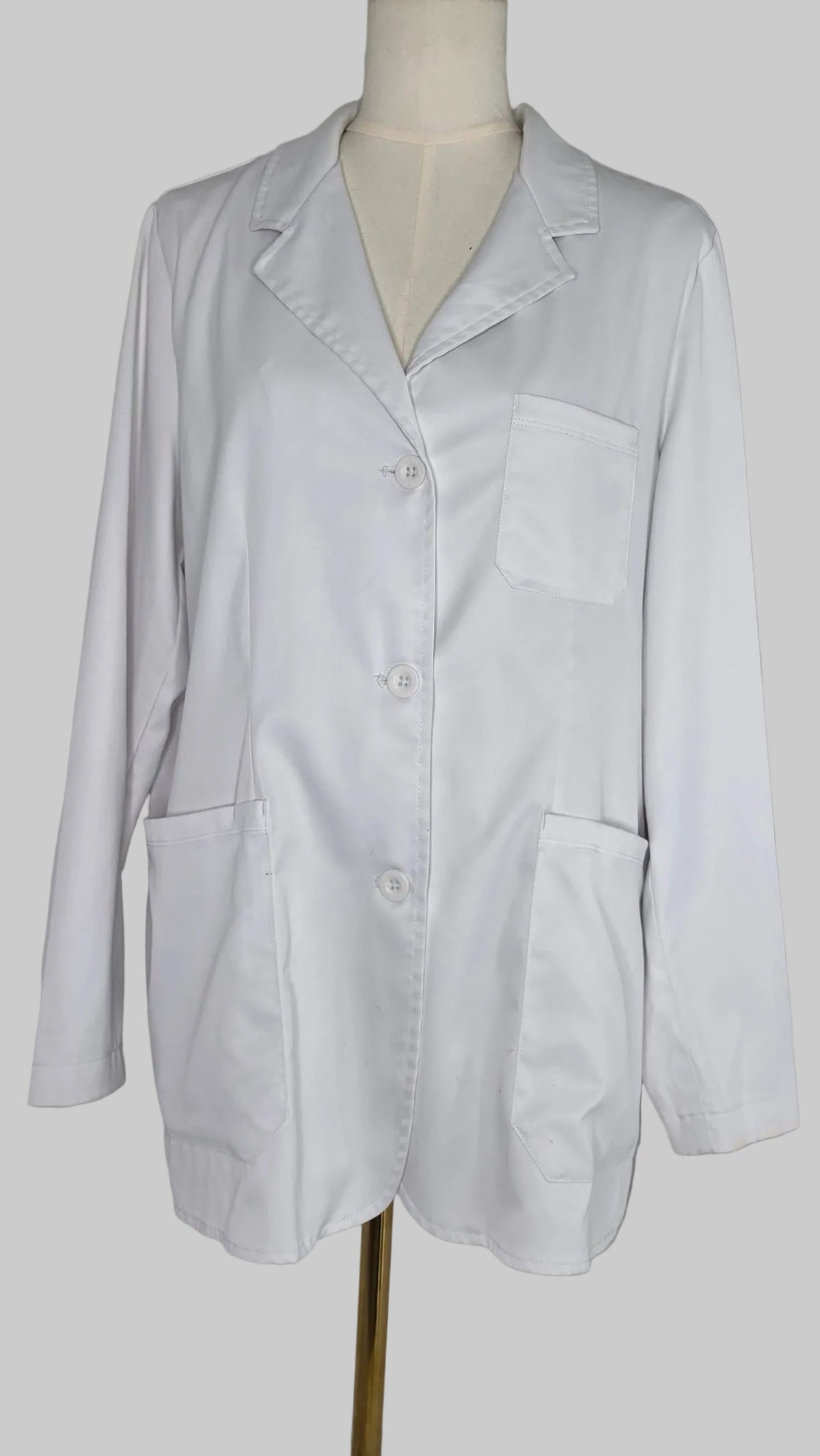Healing Hands The White Coat Women's Large White Lab Coat Medical Jacket