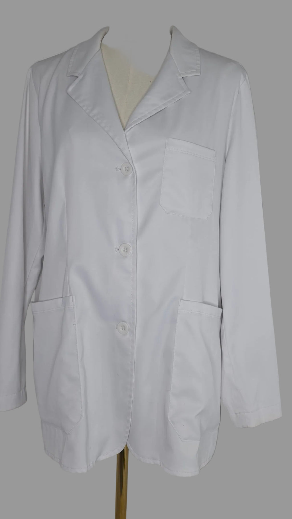 Healing Hands The White Coat Women's Large White Lab Coat Medical Jacket