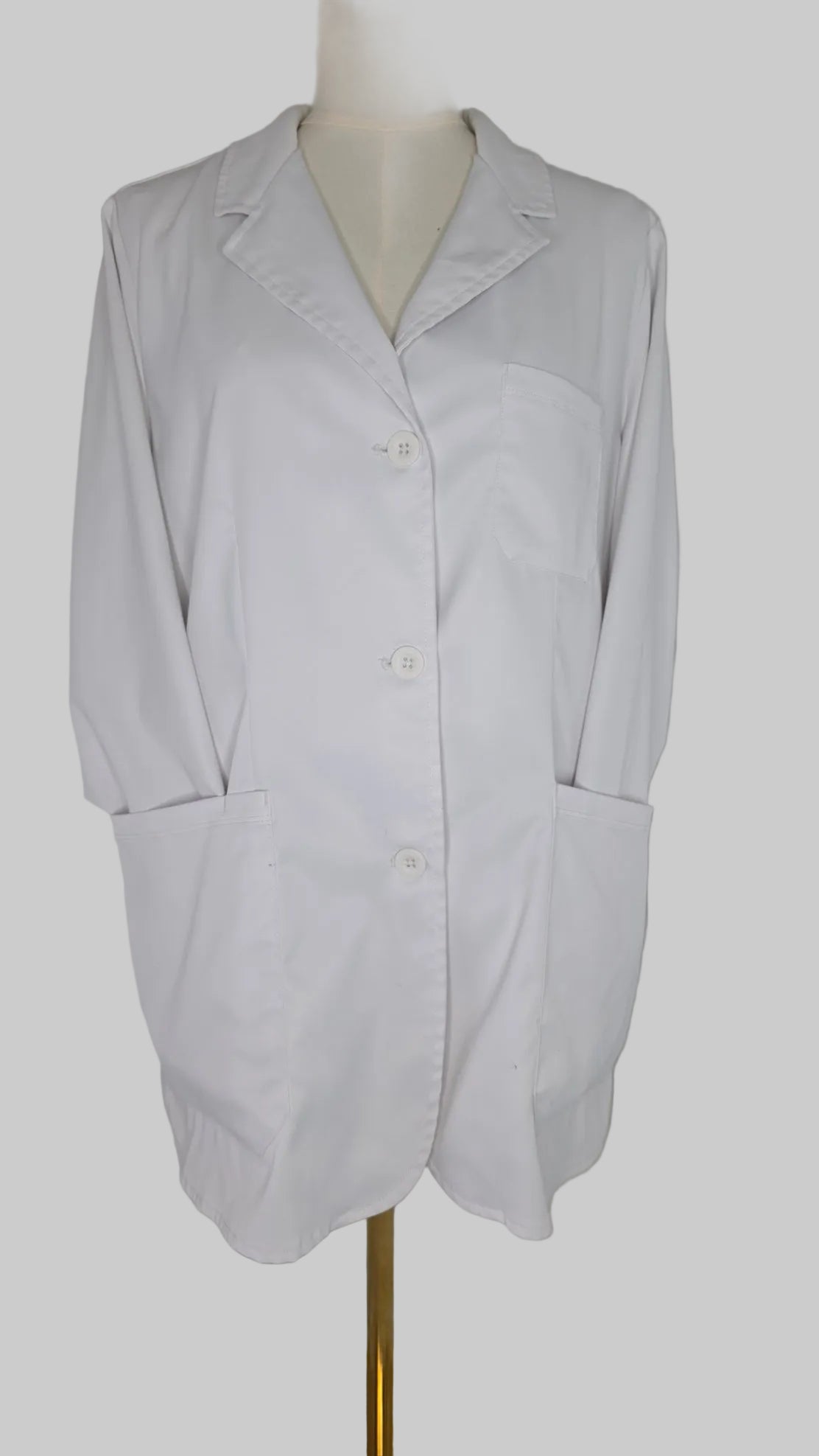 Healing Hands The White Coat Women's Large White Lab Coat Medical Jacket