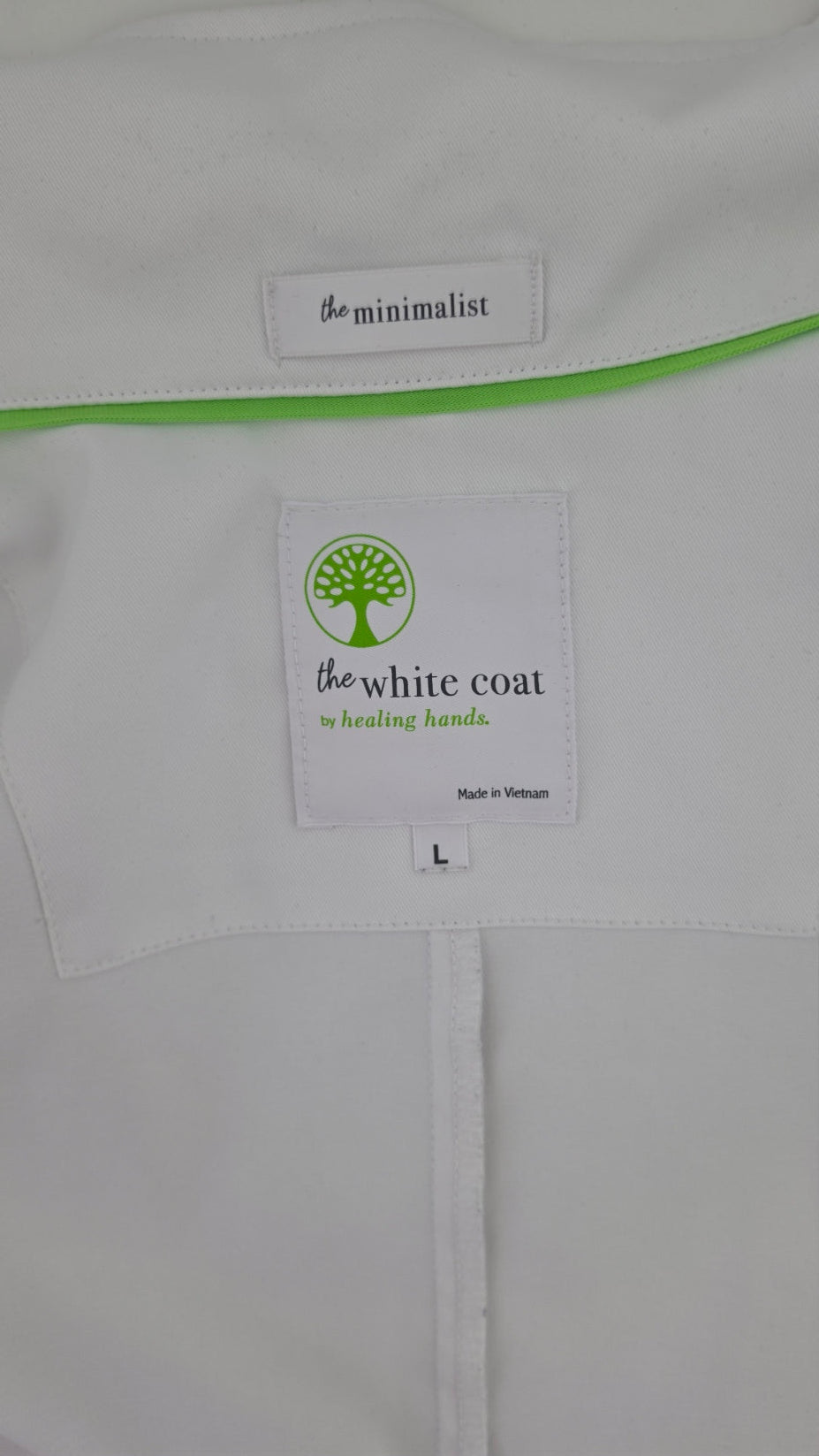 Healing Hands The White Coat Women's Large White Lab Coat Medical Jacket