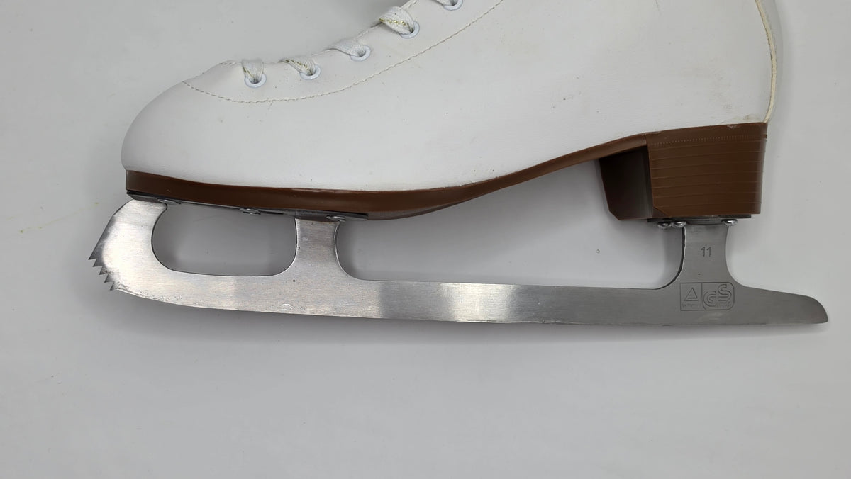 DBX Classic Women’s Figure Skates Size 10 White Ice Skating Boots Blades