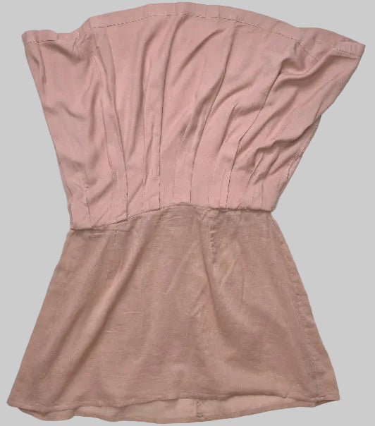 SIM & SAM Dusty Rose Elastic Waist Mini Skirt
