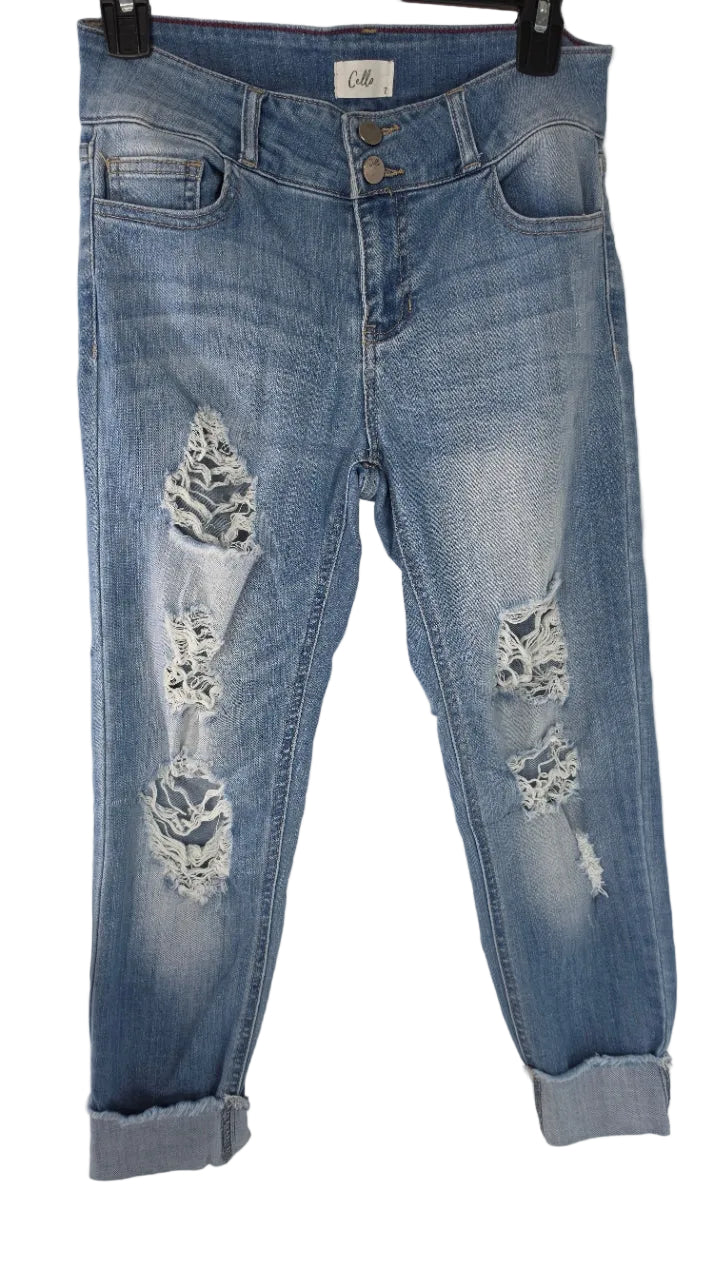 Cello Distressed Skinny Jeans Women's Size 7