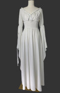 White Renaissance Fairycore Maxi Dress