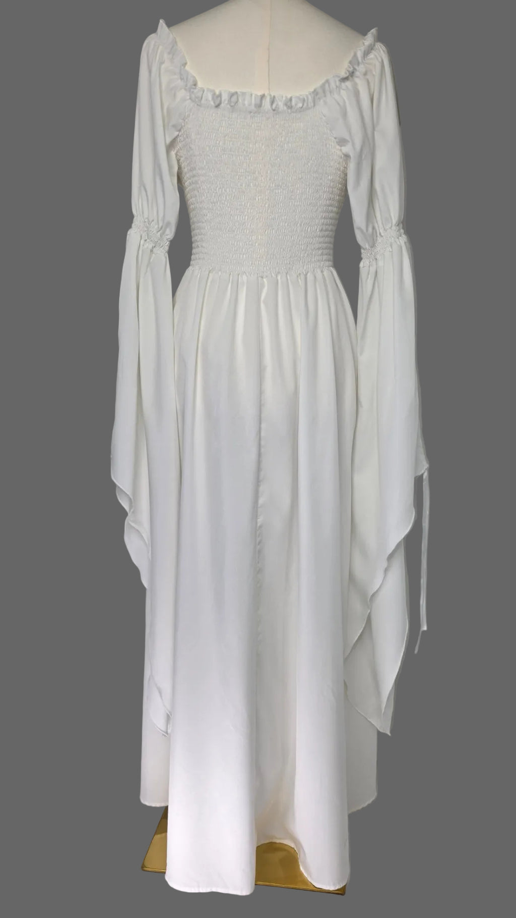 White Renaissance Fairycore Maxi Dress