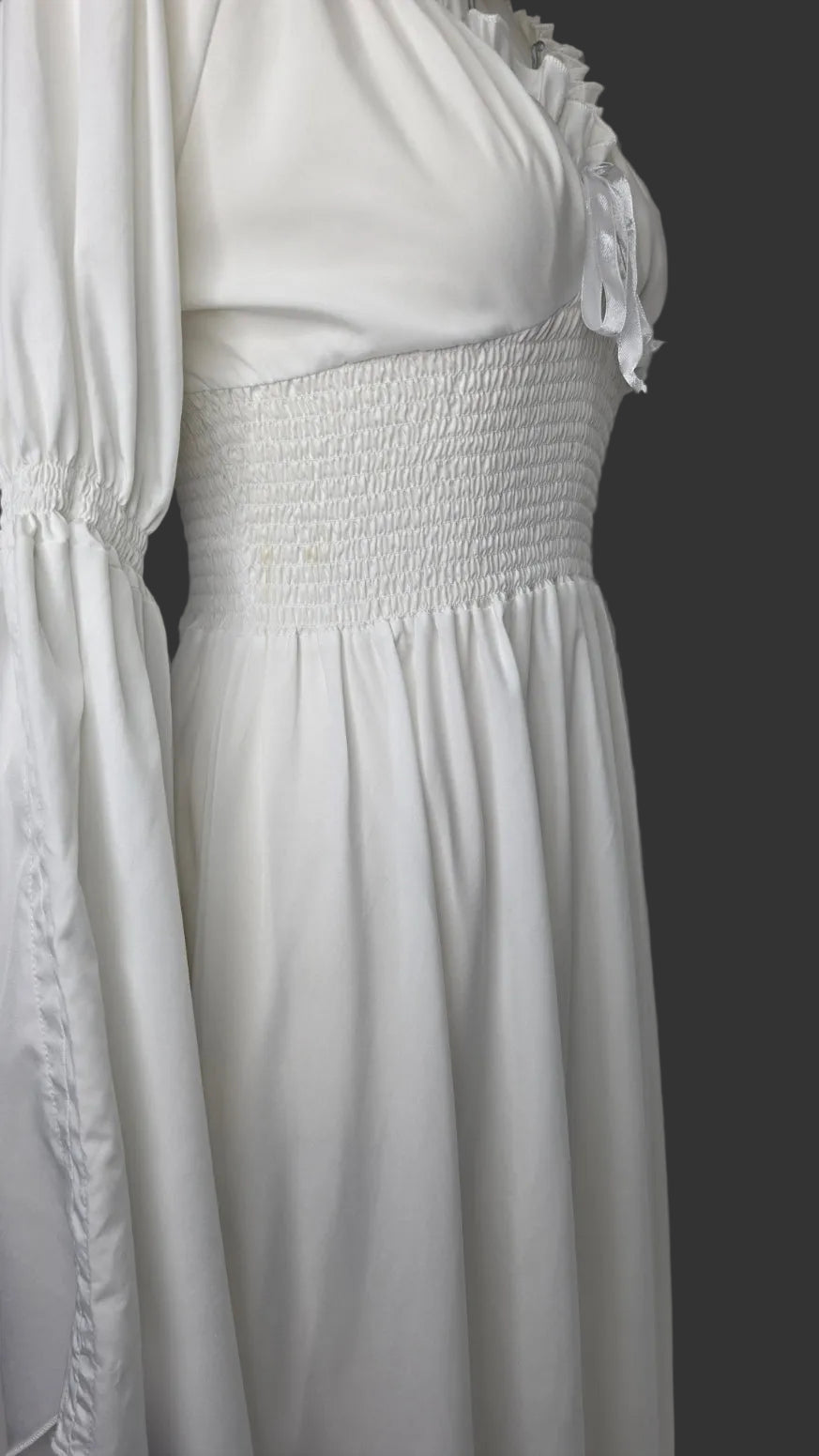 White Renaissance Fairycore Maxi Dress