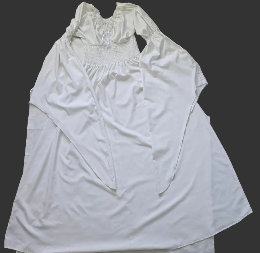 White Renaissance Fairycore Maxi Dress