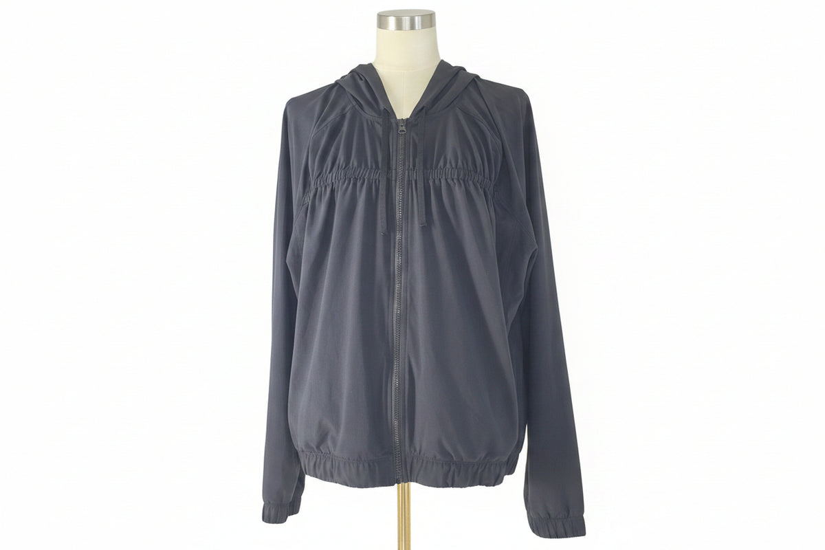 Z by Zella Black Hooded Full Zip Active Jacket – Size L