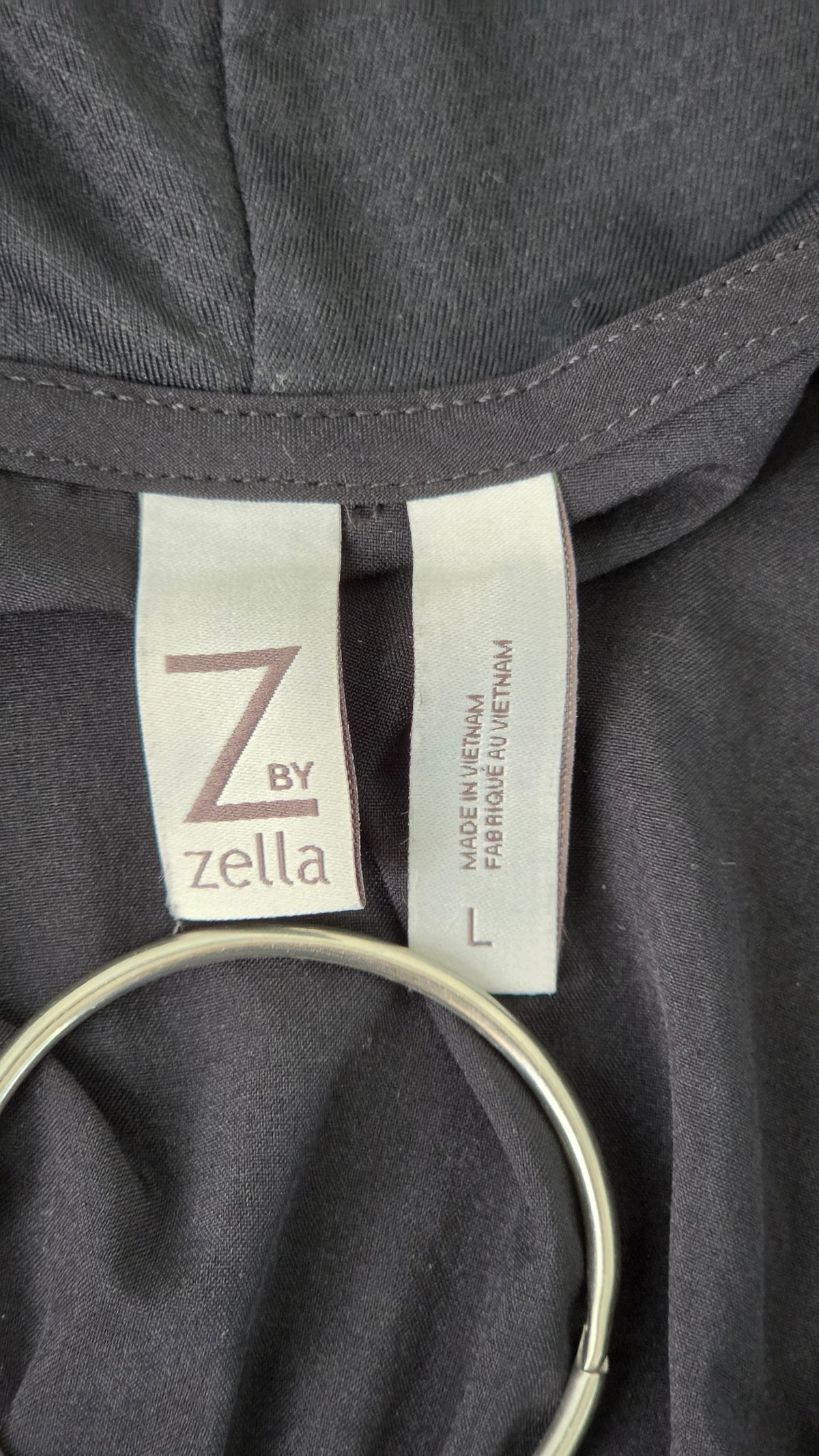 Z by Zella Black Hooded Full Zip Active Jacket – Size L