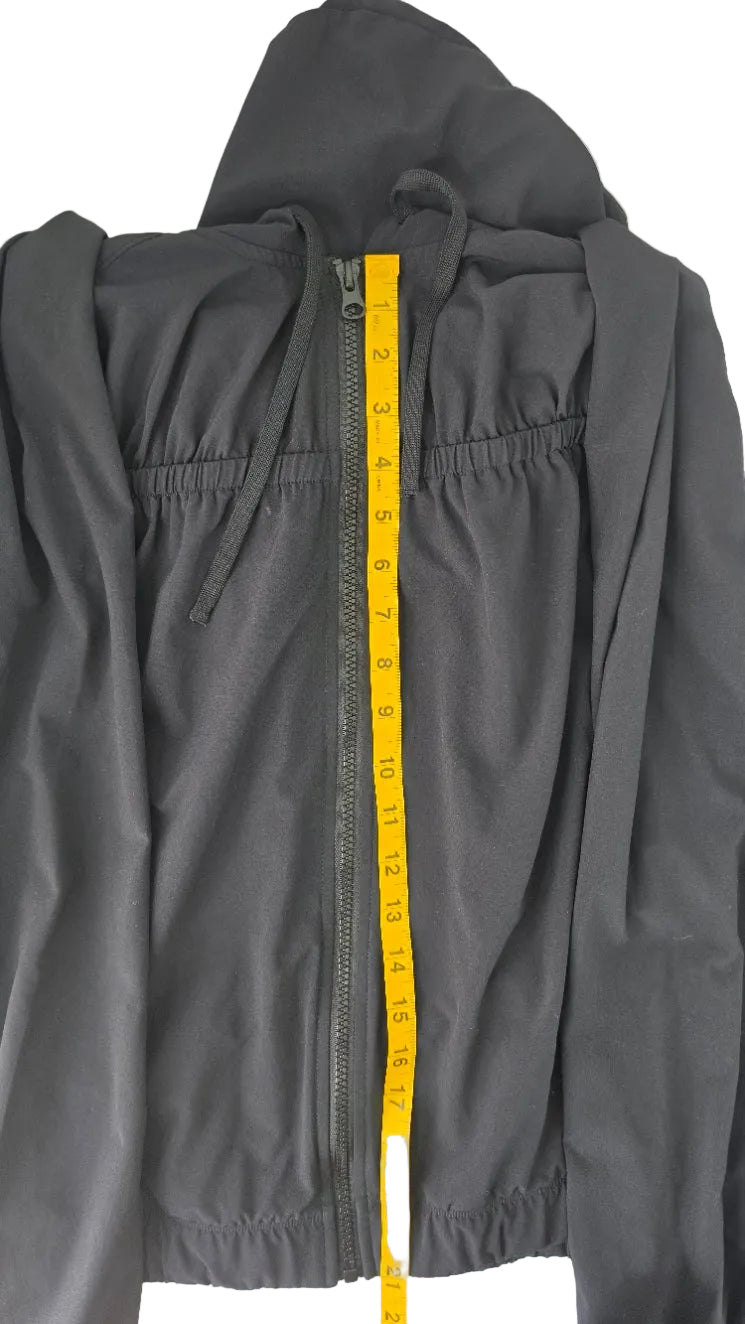 Z by Zella Black Hooded Full Zip Active Jacket – Size L