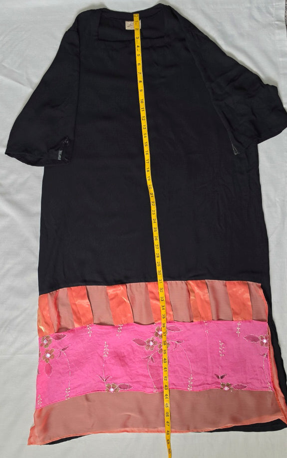 Edna Paz Israeli Designer Colorblock Art-to-Wear Maxi Dress Size 46