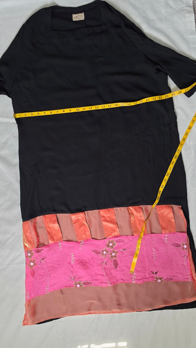 Edna Paz Israeli Designer Colorblock Art-to-Wear Maxi Dress Size 46