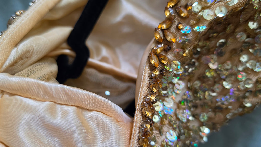 Gold Sequin One Shoulder Bodycon Mini Dress