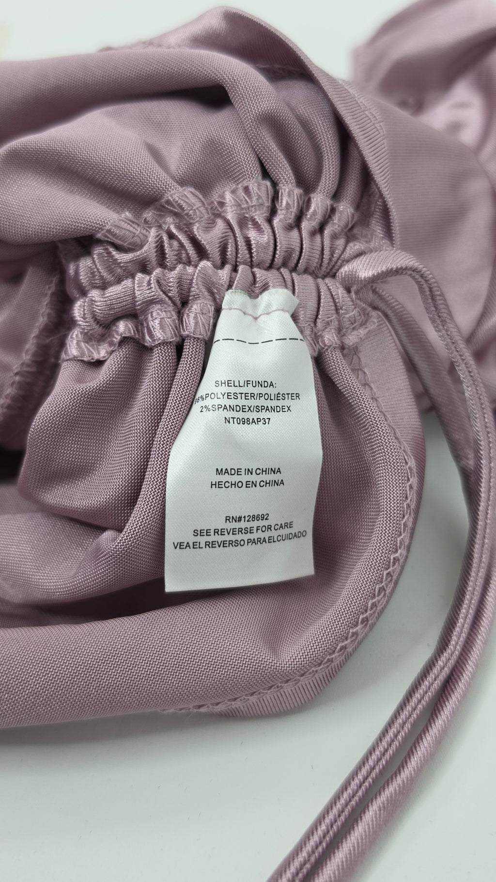 Madden NYC Mauve Satin Ruched Corset Top