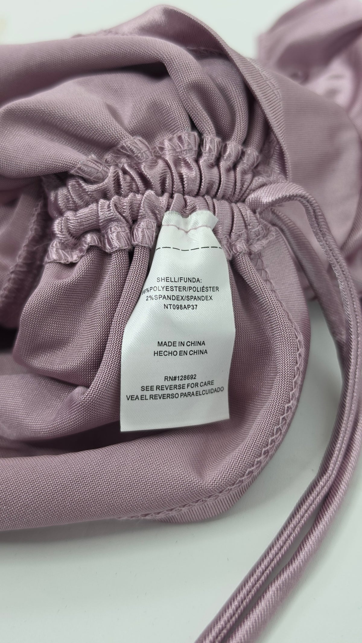 Madden NYC Mauve Satin Ruched Corset Top