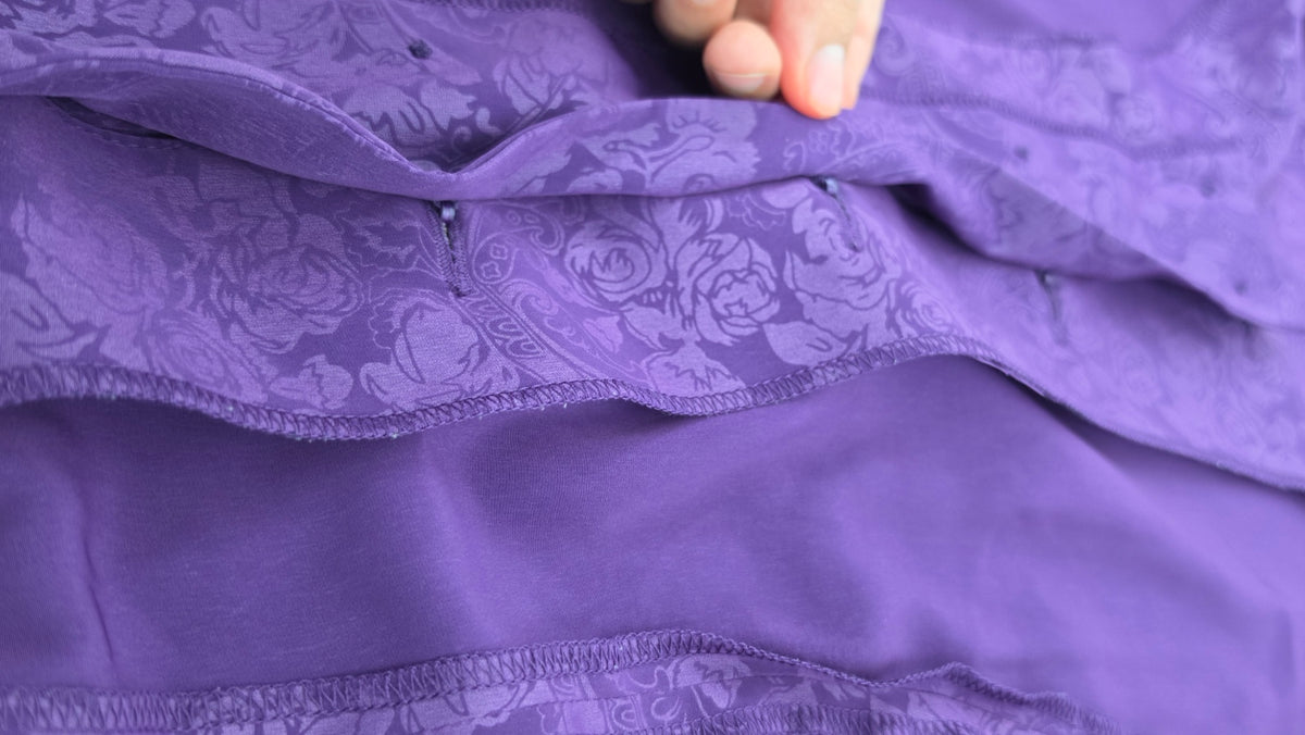 Leslie Fay Dress Petite Purple Floral Blazer