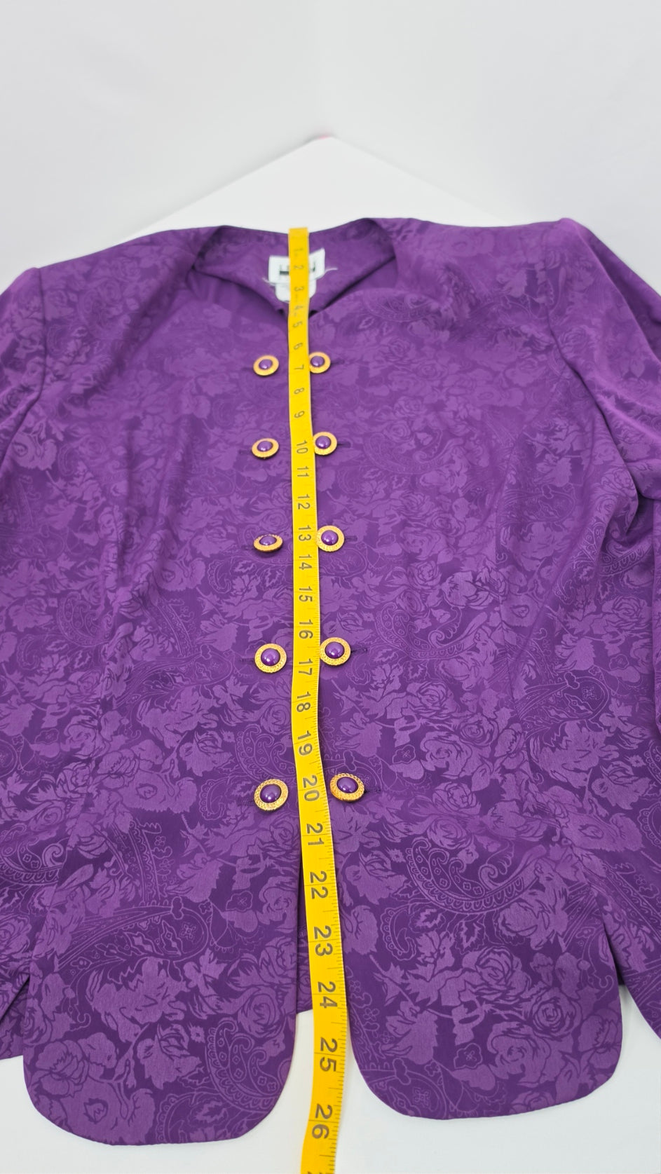 Leslie Fay Dress Petite Purple Floral Blazer