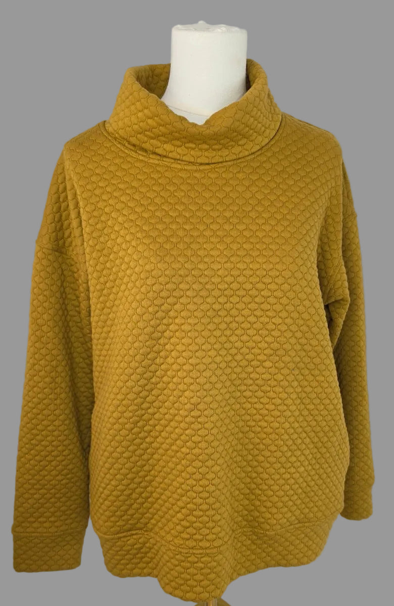 Jones New York Signature textured cowl-neck pullover