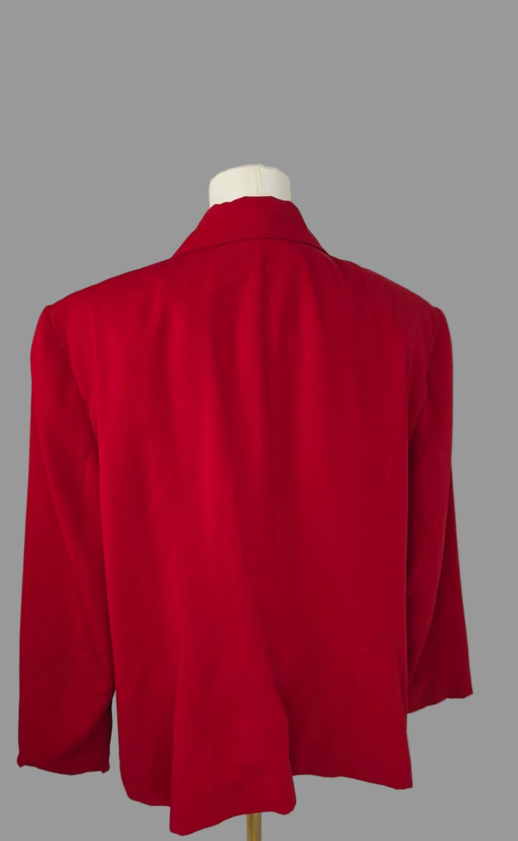 Maggie McNaughton Vintage Red Blazer Women’s 18W Plus Size 3 Button