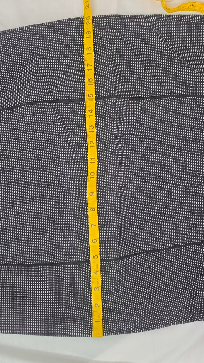 White House Black Market Size 10 Black White Micro Dot Pencil Skirt Ruffle Hem