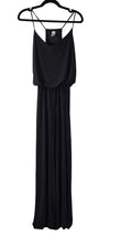 Urban K Black Wide Leg Jumpsuit Large Spaghetti Strap Draped Blouson