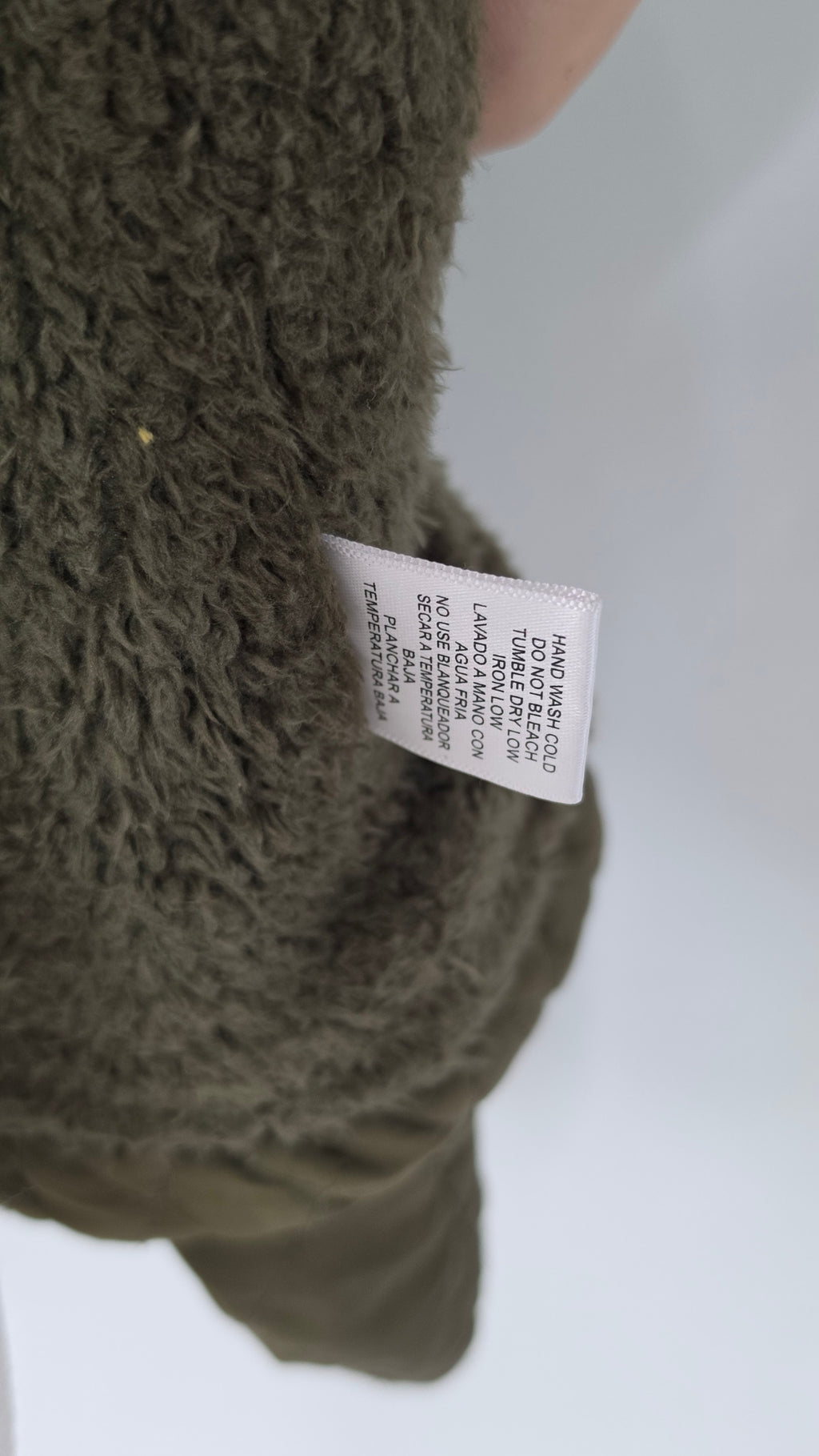 Love Tree Olive Green Quilted Jacket Medium Snap Button Zip Front Pockets Fleece Lined