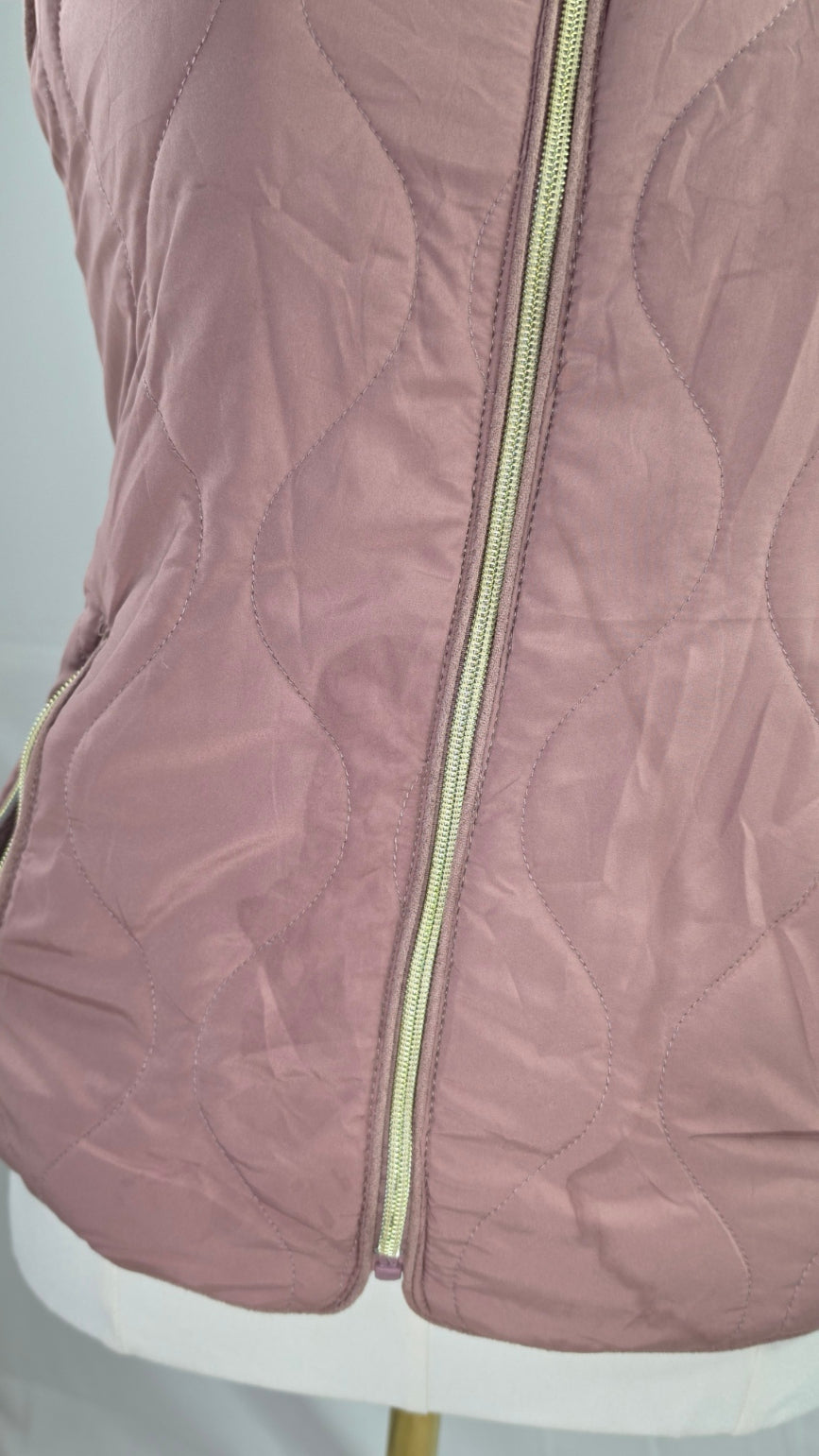 Mauve quilted vest