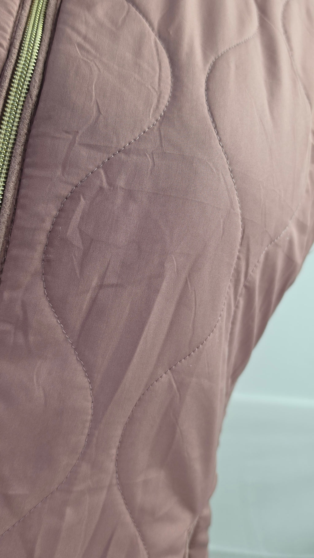 Mauve quilted vest